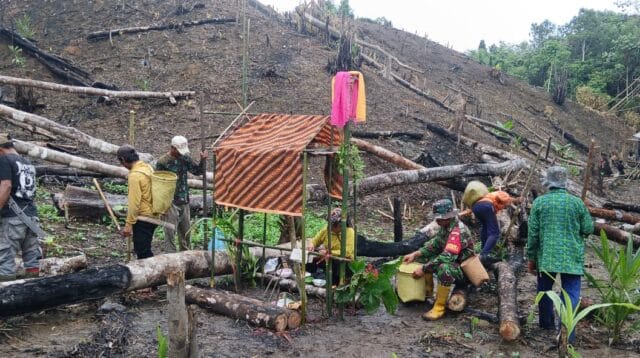 Babinsa Hadir di Lapangan, Warga Pembakulan Terbantu dalam Proses Tanam Padi