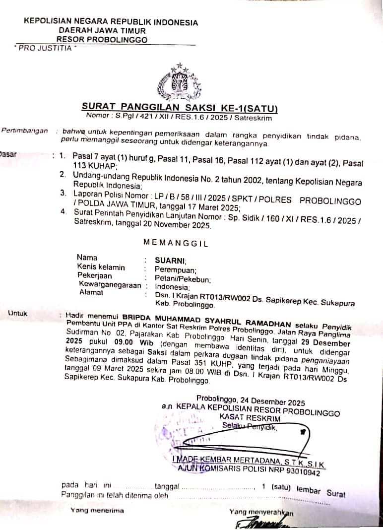 Ketika Korban Terus Diperiksa, Terduga Pelaku Belum Tersentuh: Ujian Penegakan Hukum di Probolinggo