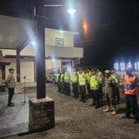 Apel Gabungan Polsek, Koramil, Pol PP dan Perhubungan Persiapan Pengamanan Malam Tahun Baru