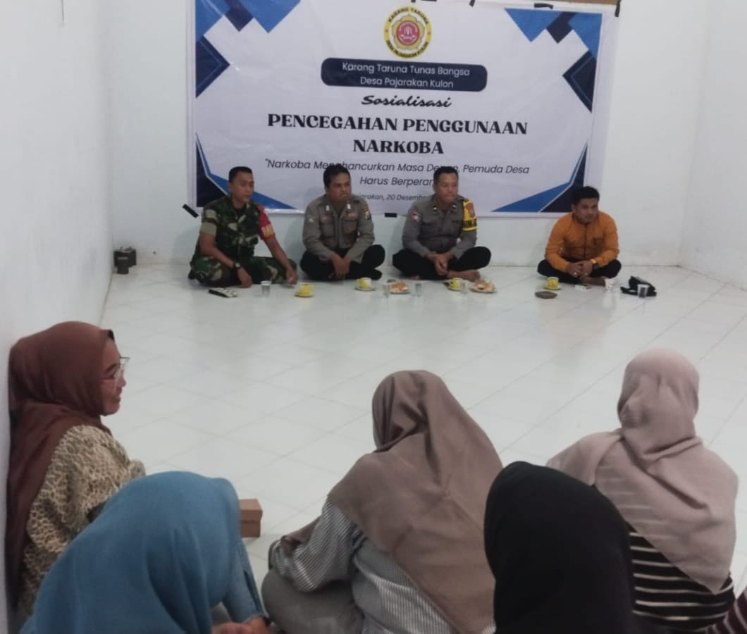 Koramil Pajarakan Sosialisasikan Pencegahan Pengunaan Narkoba Kepada Karang Taruna