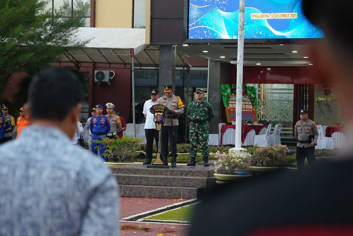 Dandim 0906/Kkr Bersama Forkopimda Gelar Apel Bersama Pastikan Pergantian Tahun Baru Aman