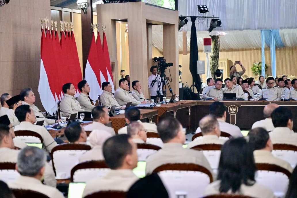 Panglima TNI Hadiri Taklimat Awal Tahun 2026 Presiden RI di Hambalang