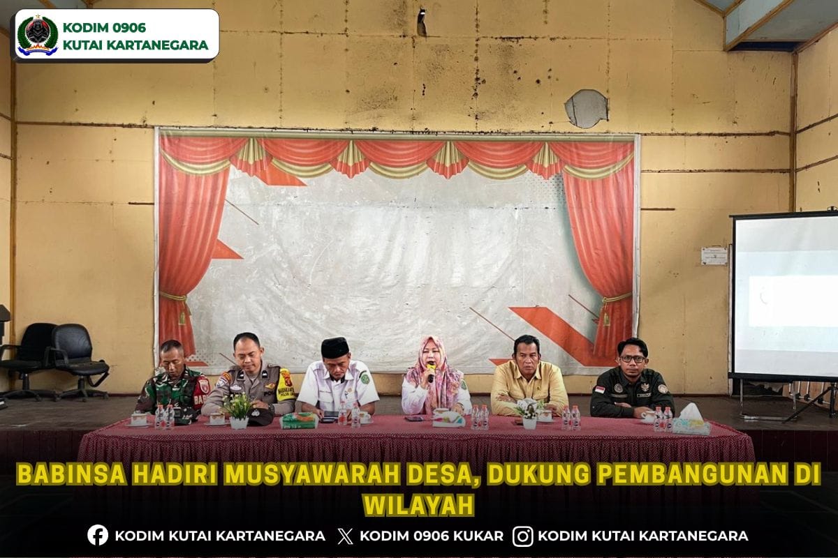 Babinsa Hadiri Musyawarah Desa, Dukung Pembangunan di Wilayah