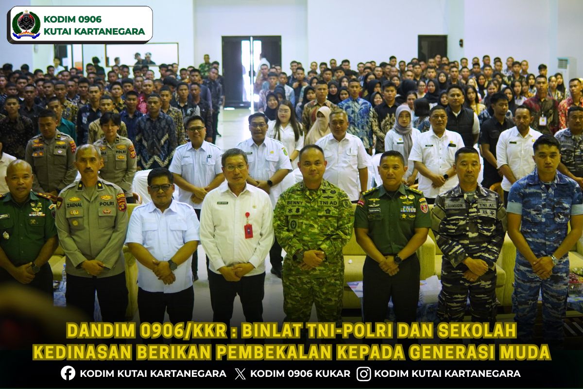 Dandim 0906/Kkr : Binlat TNI-Polri dan Sekolah Kedinasan Berikan Pembekalan Kepada Generasi Muda