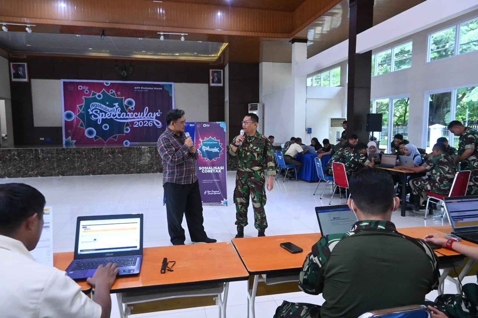 Lanud Sultan Hasanuddin Wujudkan Kepatuhan Pajak Melalui Sosialisasi dan Praktik Coretax