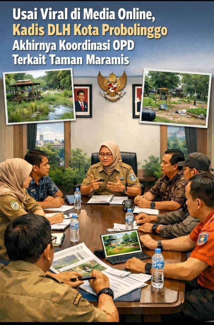 Dari Minta Ditahan hingga Koordinasi OPD, Sikap Kadis DLH Kota Probolinggo Berubah Usai Taman Maramis Viral