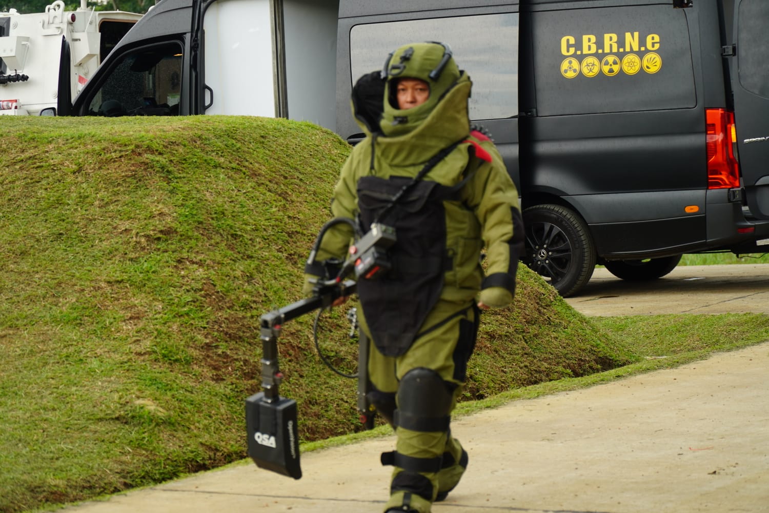 PMPP TNI Gelar Demonstrasi EHAT-IED Di Hadapan Delegasi UNMAS