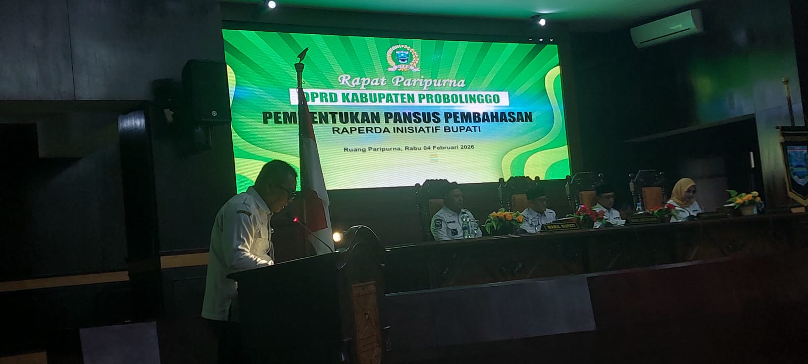 Kodim 0820/Probolinggo Menghadiri Rapat Paripurna Raperda Inisiatif Dan Pembentukan Pansus