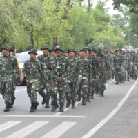 Hadapi Tugas Teritorial yang Kompleks, Kodim 1002/HST Uji Fisik Prajurit Lewat PSJM