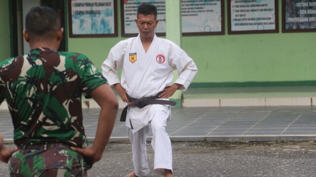 Asah Kemampuan Bela Diri, Kodim 1008/Tabalong Gelar Latihan Karate
