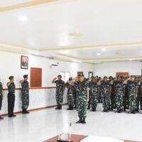 Dandim 1710/Mimika Pimpin Tradisi Korps Pindah Satuan dan Purna Tugas Prajurit