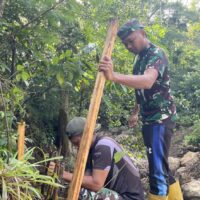 TNI AD Bangun Jembatan Aramco di Lima Puluh Kota, Perkuat Akses dan Ekonomi Warga