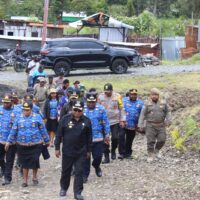 Dandim 1714/PJ Dukung Pemerintah Daerah Peresmian Gedung Lubung Pangan Dinas Ketahanan Pangan Kabupaten Puncak Jaya