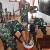 TNI AD Pulihkan SDN 152983 Hutanabolon I Pasca Banjir, Sekolah Kembali Digunakan