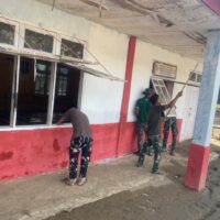 Satgas Gulbencal TNI AD Percepat Pemulihan SMPN 26 Takengon, Pastikan Sekolah Segera Kembali Digunakan