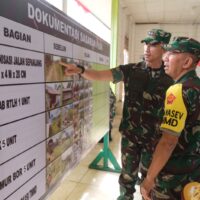 Tim Wasev Sterad Tinjau Posko TMMD Ke-127 di Kampung Linggang Amer