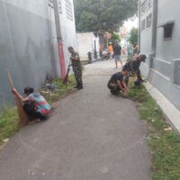 Koramil Kanigaran Mempelopori Pelaksanaan Kerja Bakti Dalam Rangka Mitigasi Bencana