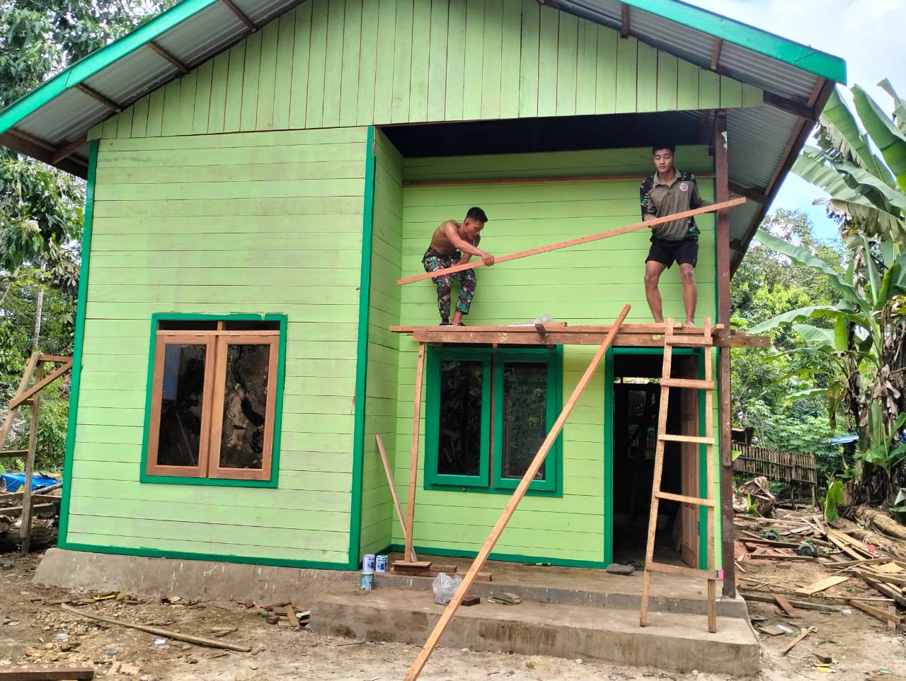 IMG-20260309-WA0022 Sentuhan Akhir Satgas TMMD, RTLH Kini Tampak Lebih Cantik dan Nyaman