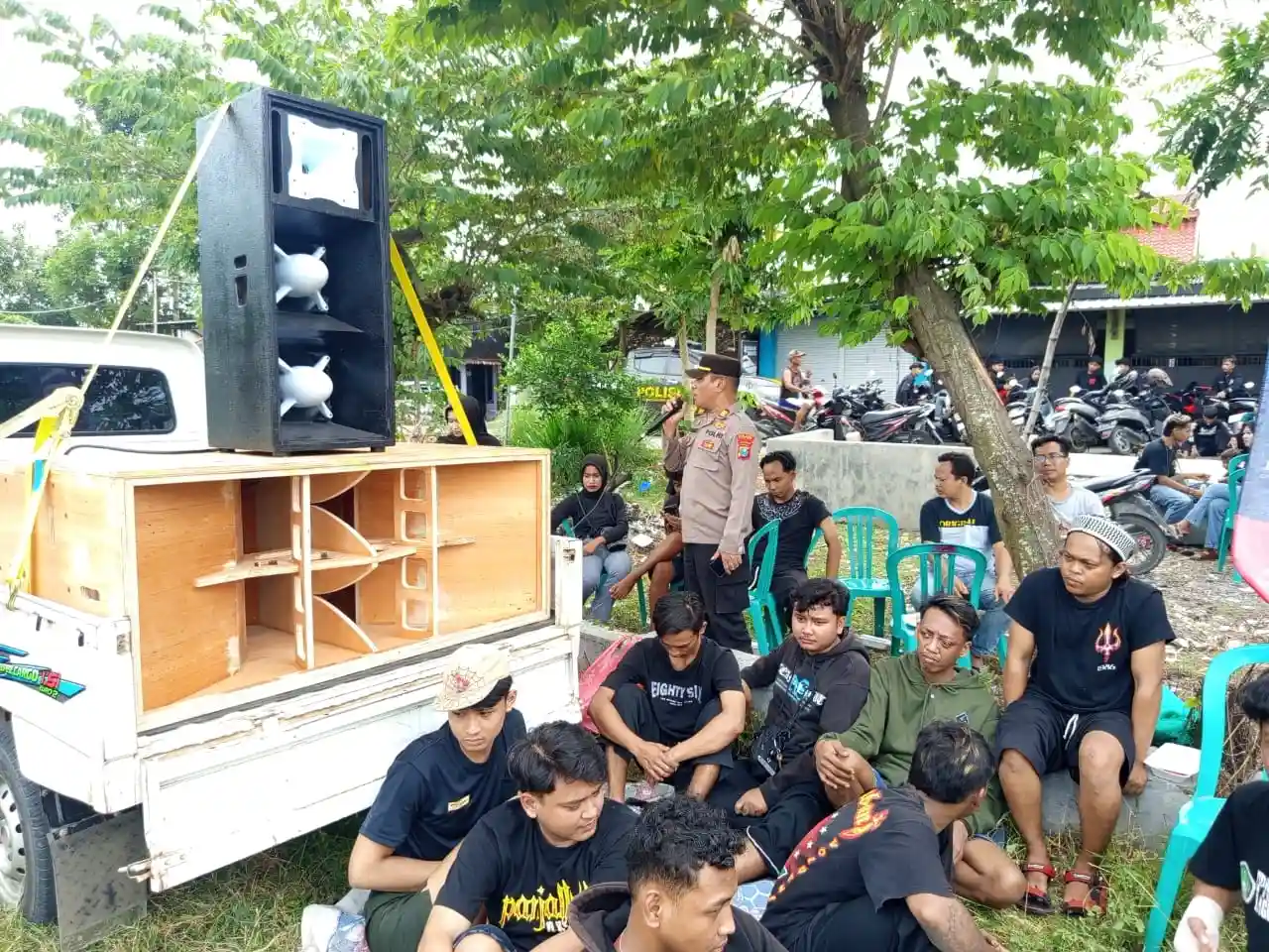 Pesan KAMTIBMAS Kapolsek Widang Saat Halal bi Halal Perguruan Silat