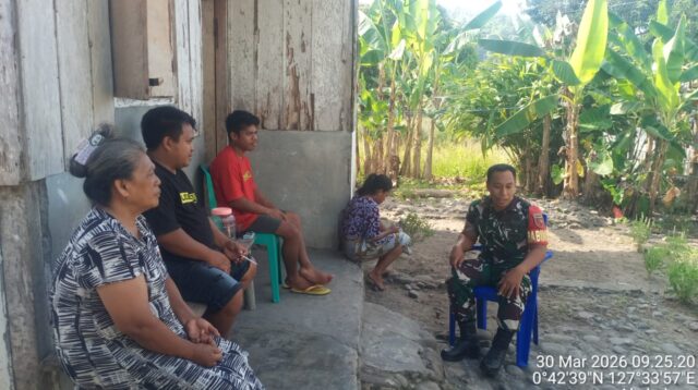 Jalin Silaturahmi, Babinsa Koramil 1505-05/Sofifi Komsos Bersama Warga Binaan