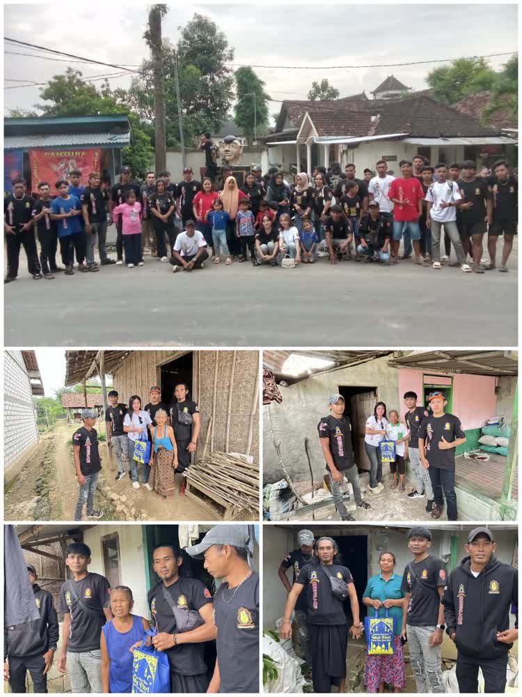 Aksi Sosial Ramadan, Laskar Ronggolawe Nusantara Pantura Santuni Lansia di Desa Klumpit