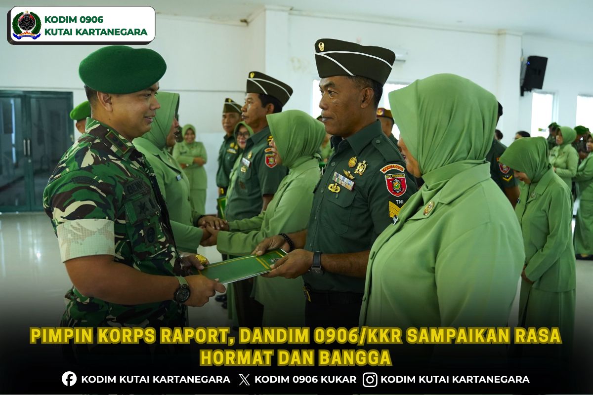 Pimpin Korps Raport, Dandim 0906/Kkr Sampaikan Rasa Hormat dan Bangga