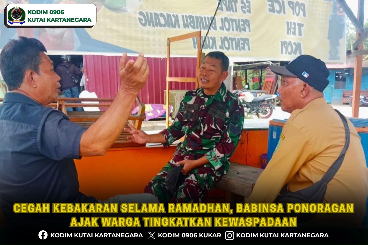 foto website(47) Cegah Kebakaran Selama Ramadhan, Babinsa Ponoragan Ajak Warga Tingkatkan Kewaspadaan