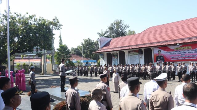 Kapolres Probolinggo Kota Pimpin Upacara Kenaikan Pangkat Pengabdian, AKP Ahmad Jayadi Naik Jadi Kompol