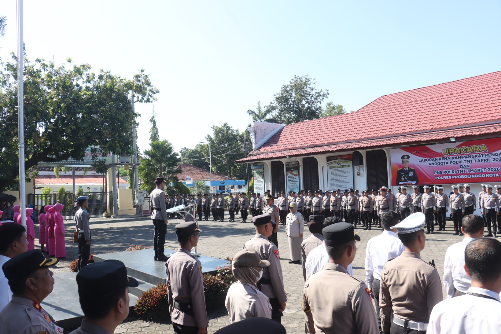 Kapolres Probolinggo Kota Pimpin Upacara Kenaikan Pangkat Pengabdian, AKP Ahmad Jayadi Naik Jadi Kompol