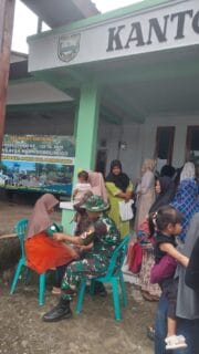 Dukung Sasaran Non Fisik TMMD Ke-128, Tim Kesehatan Gelar Pemeriksaan Gratis