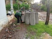 Pemasangan Buis Beton Saluran Air TMMD Ke-128 Capai 40 Persen, Atasi Genangan di Dusun Klagin, Brabe