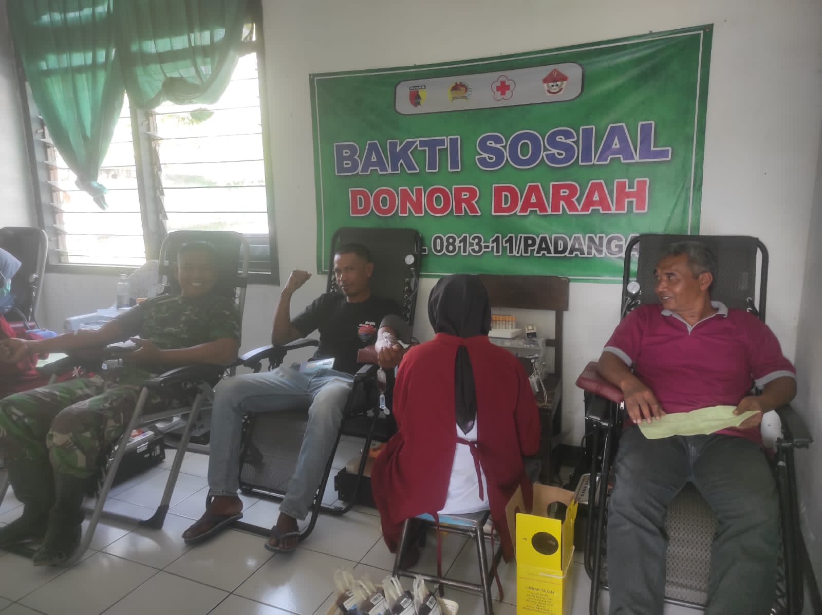 Koramil Padangan Bojonegoro Gelar Bakti Sosial Donor Darah
