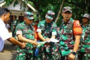 Danrem 083/Baladika Jaya Terima Paparan Singkat Progres TMMD Ke-128 di Desa Brabe