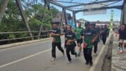 Prajurit Kodim 1002/HST Gelar Lari Jalanan Keliling Kota Barabai