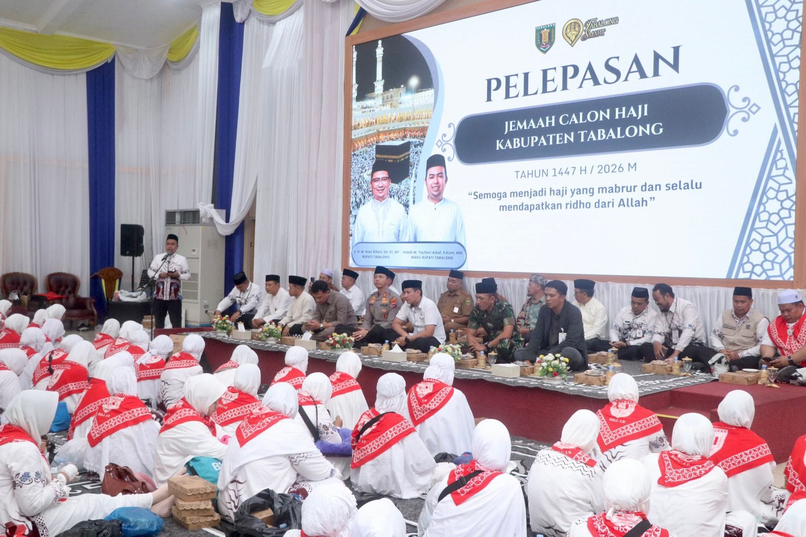 Dandim 1008/Tabalong Hadiri Pelepasan Jamaah Haji Kloter 19 Tahun 2026