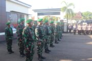 Sinergitas TNI-Polri, Kodim 1008/Tabalong Hadiri Apel Pengamanan Aksi Damai