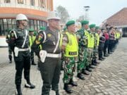 Bersama Sejumlah Pihak Kasdim Mengikuti Pelaksanaan Apel Kesiapan Pengamanan Malam Takbir Hari Raya Idul Adha 1447 H/ 2026 M
