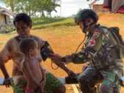Prajurit Koops TNI Habema Serentak Berikan Pelayanan Kesehatan di Pelosok Papua