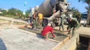 Jelang Penutupan TMMD Ke 128, Satgas Kodim 0908/Bontang Kebut Pengerjaan Sasaran Fisik Utama