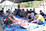 Tak Sekedar Kurban, Lanud Sjamsudin Noor Rajut Kebersamaan dan Kepedulian Semangat Berbagi Kepada Sesama di Hari Raya Idul Adha 1447 H/2026 M