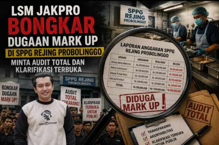 Temuan LSM JAKPRO Picu Sorotan, Dugaan Mark Up Harga di SPPG Rejing Minta Diusut
