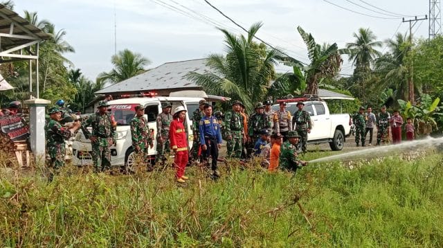 TNI-Polri, BPBD dan BPK Murakata Bersinergi dalam Latihan Karhutla