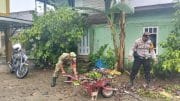 Melalui Jumat Bersih, Babinsa Koramil 1002-06/Barabai Tingkatkan Kesadaran Warga Cegah Banjir