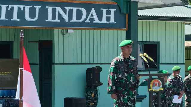 Kodim 1714/Puncak Jaya Gelar Korps Rapot Pindah Satuan dan Penerimaan Personel Baru