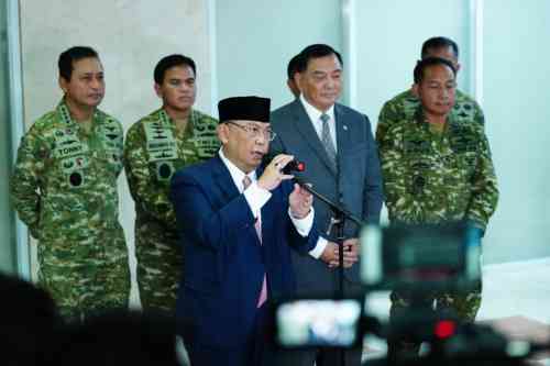 Panglima TNI dan Menhan RI Hadiri Raker Bersama Komisi I DPR RI