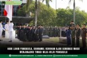Hari Lahir Pancasila, Danramil Kenohan Ajak Generasi Muda Menjunjung Tinggi Nilai-Nilai Pancasila