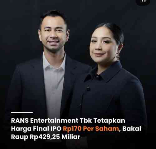 RANS Tawarkan Saham Rp170 per Lembar, Prospek Pertumbuhan Jadi Andalan Perseroan