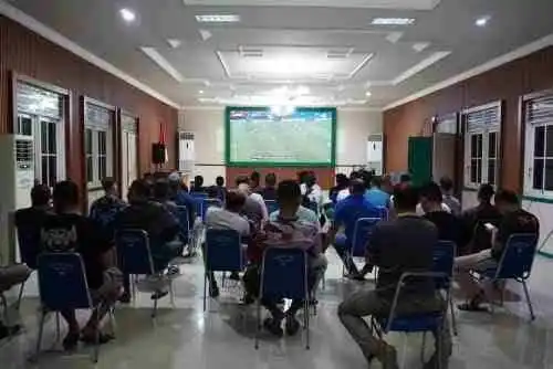 Meriah, Kodim 1008/Tabalong Gelar Nobar Piala Dunia 2026 Bersama Masyarakat