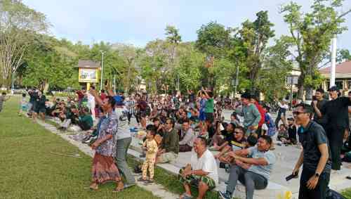 Nobar Piala Dunia Jadi Ruang Kebersamaan Warga Hulu Sungai Tengah