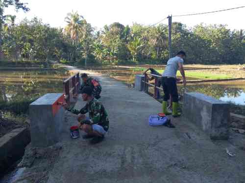Jembatan Garuda Merah Putih di Tabalong Masuki Tahap Finishing, Hasil Gotong Royong TNI dan Warga Segera Difungsikan
